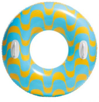 Надувне коло Intex "Вир" 91 см з ручками, від 9 років, Блакитний59256