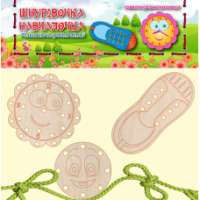 Дерев'яна шнурівочка: Шнурівочка-Навчалочка J028y