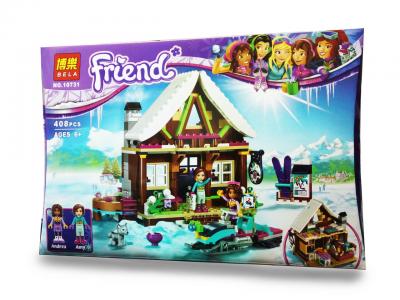 Конструктор Bela Friends 10731 Гірськолижний курорт: шале, 408 дет. (Френдс, подружки)