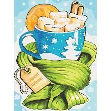 Картина для малювання за номерами Ідейка Солодка зима 30 х 40 см (KHO5504)