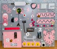 Бізіборд Стандарт Рожевий з сортером