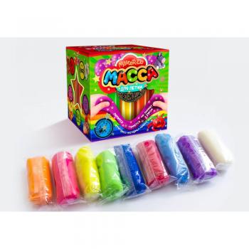 Маса для ліплення 9 кольорів з блискітками «Master Do» Danko Toys (MMD-01-07)