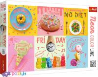 Неоновий пазл "Солодкий тиждень", 1000 елементів Trefl Neon Color Line (10580)