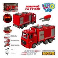   Конструктор KB 038 на шурупах "Пожарная машина"