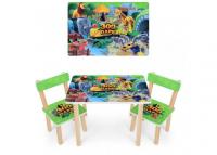Дитячий столик 501-19 зі стільчиками, Зоопарк