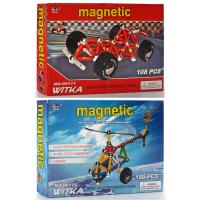 Конструктор 00111-14 магнитный, 180/108 деталей