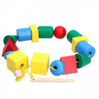 Шнурівка Намиста для маленьких дерев'яна Komarovtoys K124