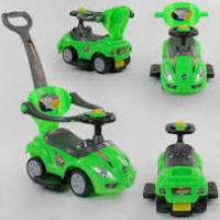 Машина каталка JOY 2027 G каталка-толокар з батьківською ручкою Зелений