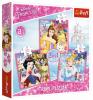 Пазли 3в1 Зачарований світ принцес" / Дісней/Trefl 34833