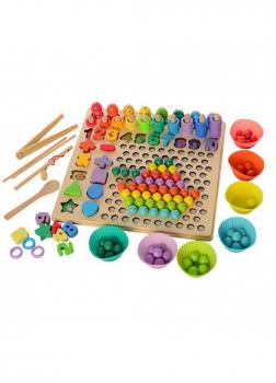 Дерев'яна іграшка Мозаїка "Кольорові кульки "  Limo Toy MD 2514