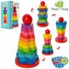 Дерев'яна іграшка Пірамідка "Кольорові сходинки" MD 1183