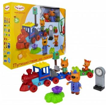 Ігровий набір-конструктор Три кота Мандрівка поїздом T19757