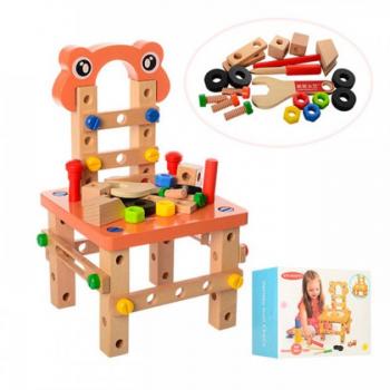 Дерев'яний конструктор Bambi "Стілець-трансформер" (MD 1172)