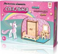 Дерев'яний 3Д пазл-конструктор Зірка Кімната з меблями Спальня (115455)