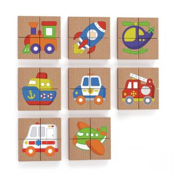 Магнітні пазли Viga Toys Транспорт, 32 їв. (50723) 