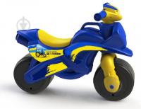 Біговел-мотоцикл Doloni Toys синій з жовтим 0139/64