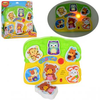 Розвиваюча музична іграшка пазл Тварини WinFun (0771-NL)