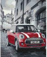 Набір для розпису по номерах. Міський пейзаж "Mini Cooper" КНО3504 40*50см