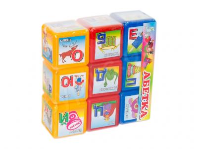 Кубики "Абетка 9 шт." 06041