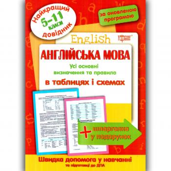 Найкращий довідник Англійська мова у таблицях і схемах 5-11 класи Авт: Погожих Р.