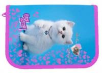Пенал "Cute Kitten",1-яр з 2 відв., пустий, 21205C, CLASS