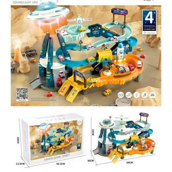 Гараж Т905А космодром машинка 4 штуки космічний корабель 3 штуки