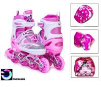 Набір роликові ковзани Happy 34-37 Pink (1396442256-M)