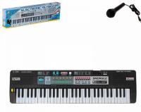 Дитячий синтезатор "Кантрі" з мікрофоном, чорний (звук) MQ-6109