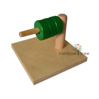 Пірамідка: кільця на горизонтальному кілочку