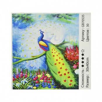 Алмазна мозаїка Павич GB70535 30х40