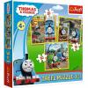 Пазли 3в1 Томас вступає в дію/ Томас та друзі/Trefl 34821