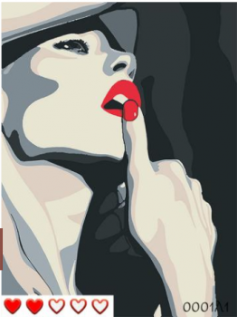 0001Л1 Картина "Жінка-загадка" 40*50 см 