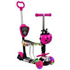 Самокат 5в1 74230 (1) Best Scooter, АБСТРАКЦІЯ, PU колеса, ПІДСВІЧУВАННЯ КОЛІС, в коробці 