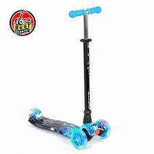 Самокат А 24656 / 779-1305 MAXI "Best Scooter" (1) пластмасовий, 4 колеса PU, СВІТЛО, трубка керма алюмінієва, d = 12см, в коробці 