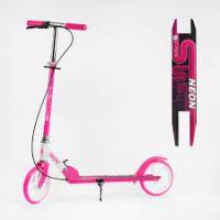 Самокат двоколісний "Skyper Neon" N-76191 (6) сталева рама, ручне гальмо, колеса PU діаметр 200мм, грипси гумові 