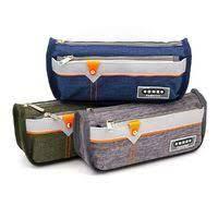 Пенал на 2 відділення, мікс One P92107(синій)