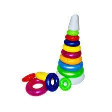 Пірамідка Веселка 3 арт.1820 у сітці 37*18 см Бамсик