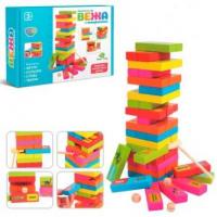 Дерев'яна настільна гра "Вежа з тваринами", LimoToy, MD2336