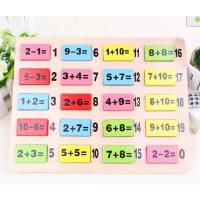 Дерев'яна гра додавання Монтессорі 110 шт.