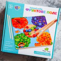 Дерев'яна іграшка логіка "Фруктове поле", LimoToy, MD2421