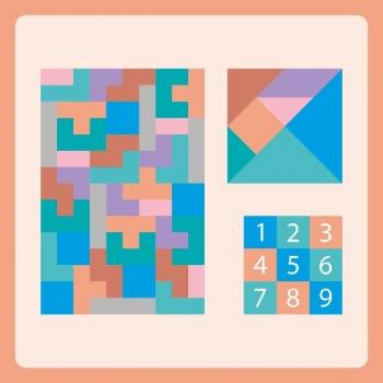 Танграм, тетріс на стіну