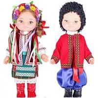 Набір ляльок українців в українському одязі