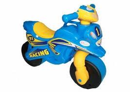 Толокар Байк Doloni Toys без музики Блакитний (0138/10)