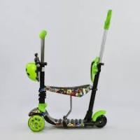 Самокат 5в1 97630 (1) Best Scooter, АБСТРАКЦІЯ, PU колеса, ПІДСВІЧУВАННЯ КОЛІС, в коробці 