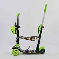 Самокат 5в1 97630 (1) Best Scooter, АБСТРАКЦІЯ, PU колеса, ПІДСВІЧУВАННЯ КОЛІС, в коробці 