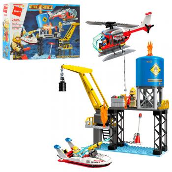 Конструктор Qman 2806 "Аварія на морському родовищі", 321 дет, 