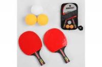 Ракетка C 44861 для пінг-понгу 2шт + 3 кульки 