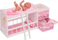 Дерев'яне ліжечко для лялечок двійні De Cuevas 54323