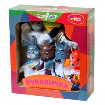 Ляльковий театр Рукавичка (7 персонажів, книжка)