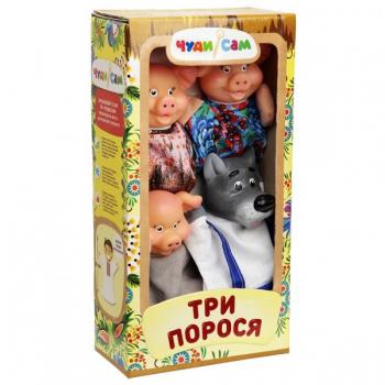 Ляльковий театр Троє поросят (4 персонажа)
